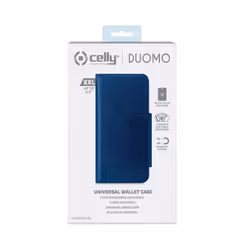 Celly Duomo custodia per cellulare 6.5" Custodia a borsellino Blu - Vista aggiuntiva 5
