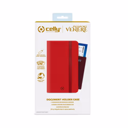 Celly Venere Passport Portafoglio Rosso Ecopelle - Vista aggiuntiva 4