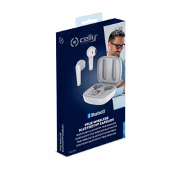 Celly Fuz1 Auricolare Wireless In-ear Musica e Chiamate Bluetooth Bianco