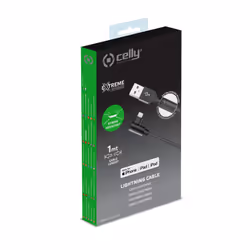 Celly USBLIGHTLSHBK cavo per cellulare Nero 1 m USB A Lightning - Vista aggiuntiva 4