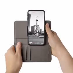 Celly Wally One custodia per cellulare 17 cm (6.7") Custodia a borsellino Nero - Vista aggiuntiva 3