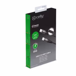 Celly USBCUSBCNYLBK cavo USB 1 m USB C Nero - Vista aggiuntiva 4