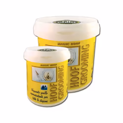 Hoof Grooming unguento giallo per lo zoccolo ad azione superidratante Formato: Barattoli da 500g, 1 kg Marca: Chifa “No foot ...
