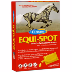 EQUI-SPOT FARNAM insetticida spot-on, 1 Pipetta 10 ml per il controllo di tafani, mosche, zanzare e zecche che infastidiscono ...