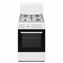 Nikkei Italia SN554WE, Cucina, Nero, Bianco, Manopola, Bianco, Frontale, Smaltato