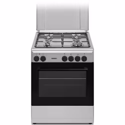 Nikkei SN664XE, Cucina, Acciaio inox, Manopola, Nero, Frontale, Gas