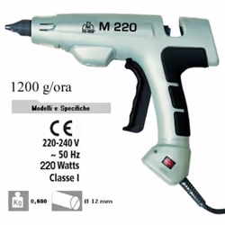 Incollatrice M220 Professionale 220W Romeo Maestri - Pistola per Colla a CaldoDescrizione Generale: Scopri l'Incollatrice M22 ...