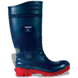 Cofra - TrAdE Shop Traesio - Stivale Blu S5 Typhoon Da Lavoro Antinfortunistica Gambale: Pvc Ergo 40