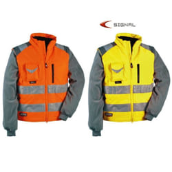 Cofra ® - Gilet Imbottito Signal Cofra Catarifrangente Da Lavoro Antinfortunistica Giubbin - Arancione 50