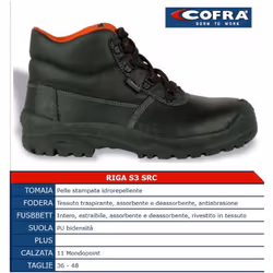 Scarpa comoda e resistentissima, realizzato in pelle stampata idrorepellente, possiedono una fodera in tessuto traspirante ch ...