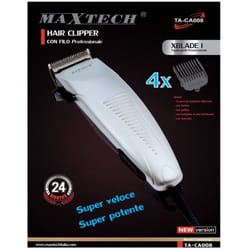 Maxtech - Tagliacapelli Rasoio Rasatura Con Filo Regolabile Professionale Da Uomo Ta-ca008 -