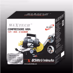 Scopri la potenza e l'efficienza del COMPRESSORE ARIA PORTATILE MAXTECH CO-AR01, la soluzione ideale per ogni esigenza di gon ...