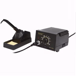 KIT SALDATORE A STAGNOStazione saldante con saldatore elettrico a stagno, trasformatore e base d'appoggio per saldatore. Sul ...