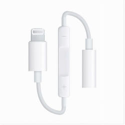 Maxtech - Adattatore Universale Lightning a Jack 3,5mm Per Iphone Ipad Ipod Ad-ip03 -
