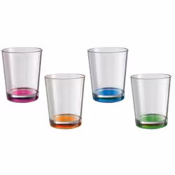 Brunner SET MULTIGLASS COLOR, Multicolore, Stirene Acrilonitrile (SAN), 4 pz, Cono, 300 ml