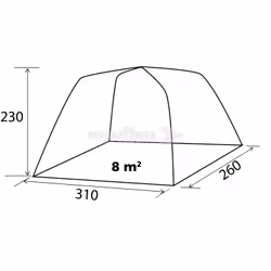 Brunner Trouper 2.0 Blu, Grigio Tenda a cupola/Igloo - Vista aggiuntiva 5