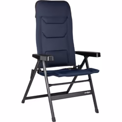 Sedia da campeggio reclinabile Brunner "Rebel Pro Medium" in alluminio e 3durafeel blu 48x46x123 cm.Sedia da campeggio compos ...