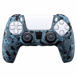 Qubick ACP50009, PlayStation 5, Custodia per controller per videogiochi, Blu, Mimetico, Silicone, Sony, 1 pz