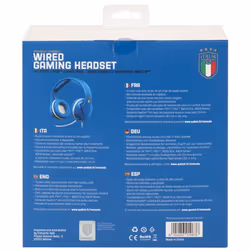 Qubick Wired Gaming Headset FIGC - Nazionale Italiana di calcio - Vista aggiuntiva 5