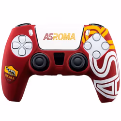 Qubick Controller Skin AS Roma (PS5), PlayStation 5, Custodia per controller per videogiochi, Multicolore, Silicone, Sony, 1 ...