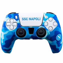 Qubick Controller Skin SSC Napoli (PS5), PlayStation 5, Custodia per controller per videogiochi, Multicolore, Silicone, Sony, ...