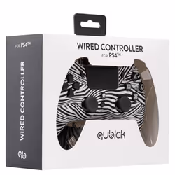 Qubick Wired Controller Nero Bianco (PS4) - Vista aggiuntiva 7