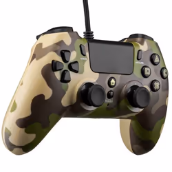 Qubick ACP40171 periferica di gioco Mimetico USB Gamepad Analogico/Digitale PC, PlayStation 4