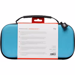 Qubick ACS20030 custodia per console portatile Custodia rigida Nintendo Nylon Nero, Blu - Vista aggiuntiva 8