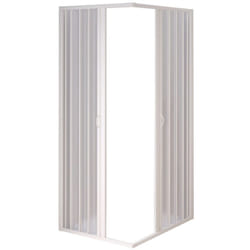 Box doccia angolare pvc a soffietto per nicchia 80x80 h 185 mod. Nova Kit Box