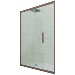 Porta doccia Chocolate scorrevole cm nicchia vetro Deco