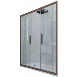 Porta doccia Chocolate scorrevole cm nicchia vetro Glam