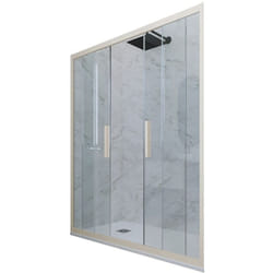 Porta doccia Champagne scorrevole cm nicchia vetro Glam