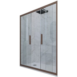 Porta doccia Chocolate scorrevole cm nicchia vetro Glam