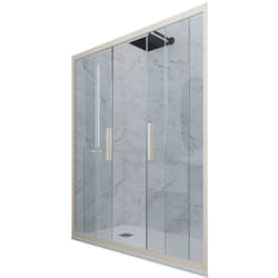 Porta doccia Champagne scorrevole cm nicchia vetro Glam