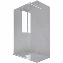 La nuova gamma di Parete doccia Walk-in in resina e cristallo temprato da 6mm è rigorosamente MADE IN ITALY. L'innovativo abb ...