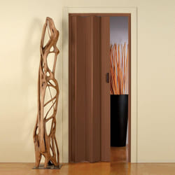 Porta a soffietto 83X214 mod. MONICA colore NOCE PASTELLO in KIT incl. Maniglia