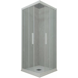 Box doccia 70x70 angolare scorrevole Bianco Matt h 200 Kolors