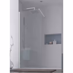 Parete per box doccia ad anta fissa Personalizzabile, disponibile in diverse misure Parete per box doccia con anta fissa,in v ...