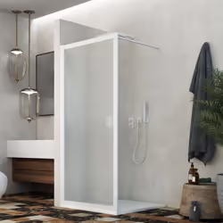 La Parete doccia Walk-in Lato Beatrix Profilo è realizzata con profili in PVC stabilizzato al calcio zinco (Ca-Zn), senza alc ...