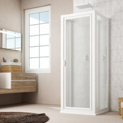 Box doccia 3 lati battente 80x70x80 cm h 190 in acrilico mod. Sigma trio