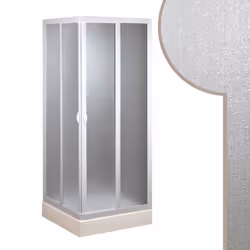 Box doccia 75x90 CM in Acrilico mod. Smart con apertura centrale