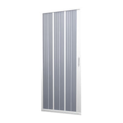 Porta Doccia in PVC 80CM H185 a soffietto con Apertura Laterale colore Bianco mod. Flex