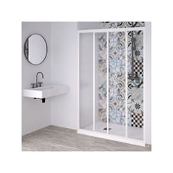 Forte - Box doccia con profili in pvc e acrilico da 1,8 mm.