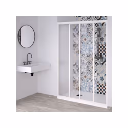 Box doccia in acrilico effetto Guazza e profili in PVC. Acril combina i vantaggi del PVC all' eleganza del Acrilico effetto G ...
