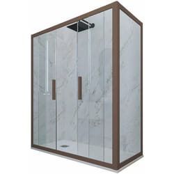 Box doccia 80x120 2 ante scorrevole h 200 Chocolate Glam Duo