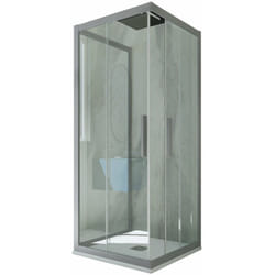 Box doccia scorrevole 3 lati 90x110x90 cm Silver Kolors Trio