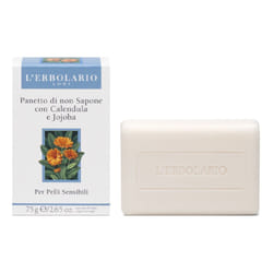 L'Erbolario Panetto Non Sapone con Calendula e Jojoba Per Pelli Sensibili 75g