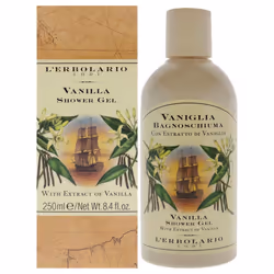 L'Erbolario è un bagnoschiuma alla vaniglia e lascia la pelle morbida e liscia lavaggio dopo lavaggio. Flacone da 250ml.