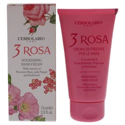 L'Erbolario 3 Rosa Crema Nutriente per le Mani 75ml