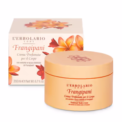 L'Erbolario Frangipani Crema Profumata Corpo da 200ml offre idratazione profonda e una fragranza avvolgente di frangipani. Fo ...